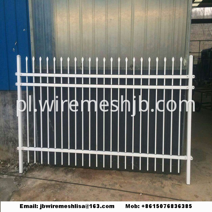 Powder Coated Security Zinc Steel Fence